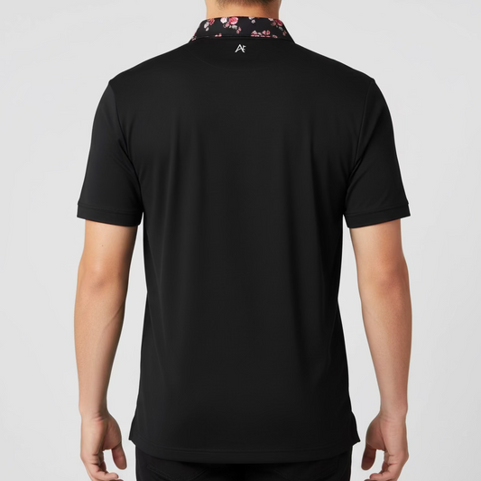 Polo shirt- Floral colar