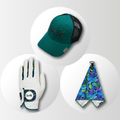 Jungle Leaf Hat, Glove & Towel Gift Bundle