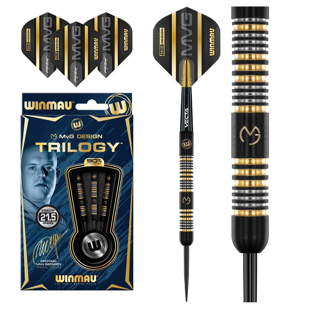 Winmau MvG Trilogy 90% Tungsten Alloy Steeltip darts