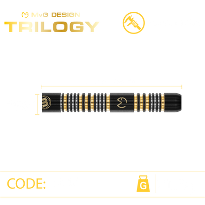 Winmau MvG Trilogy 90% Tungsten Alloy Steeltip darts