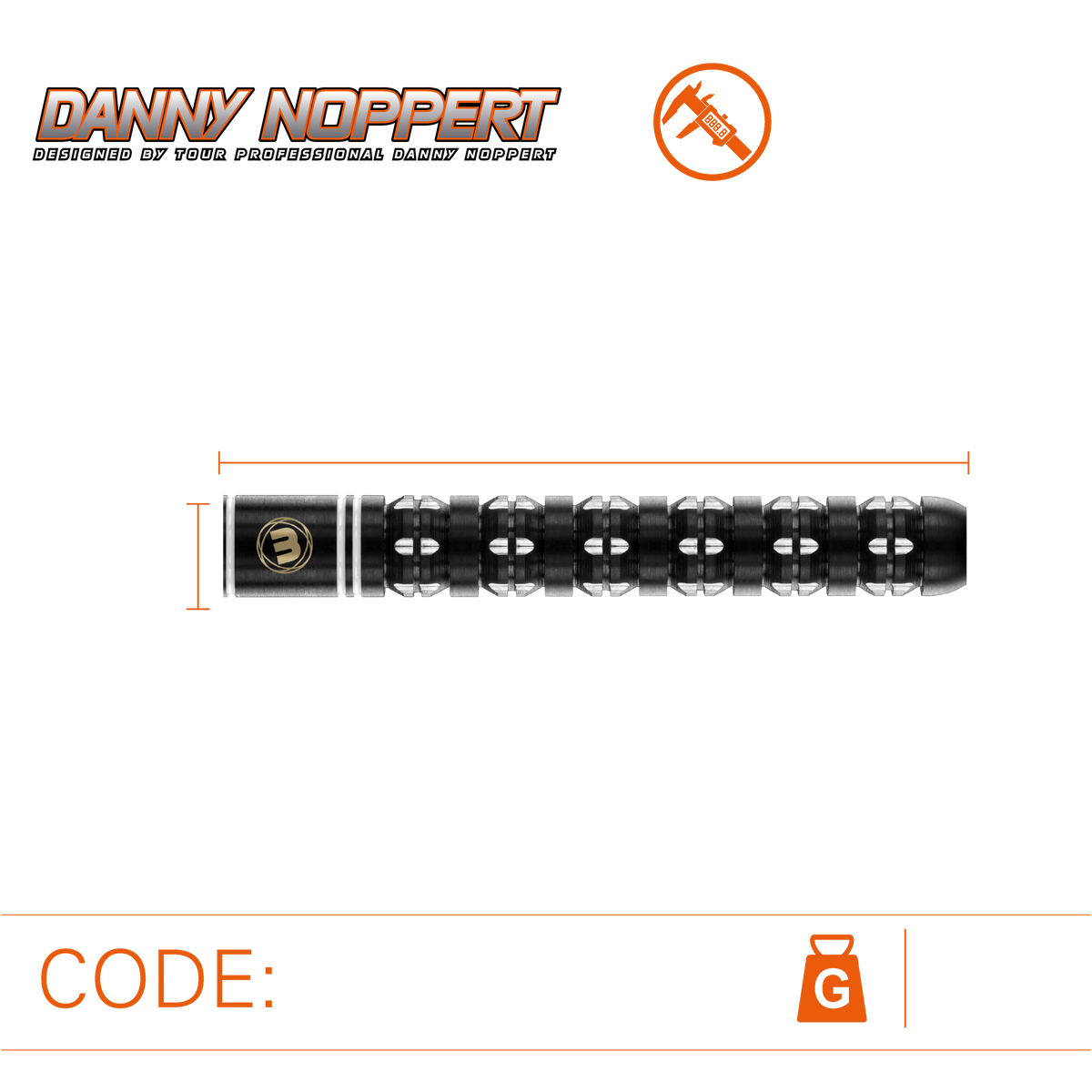 Winmau Danny Noppert Freeze Edition 90% Tungsten Steeltip darts