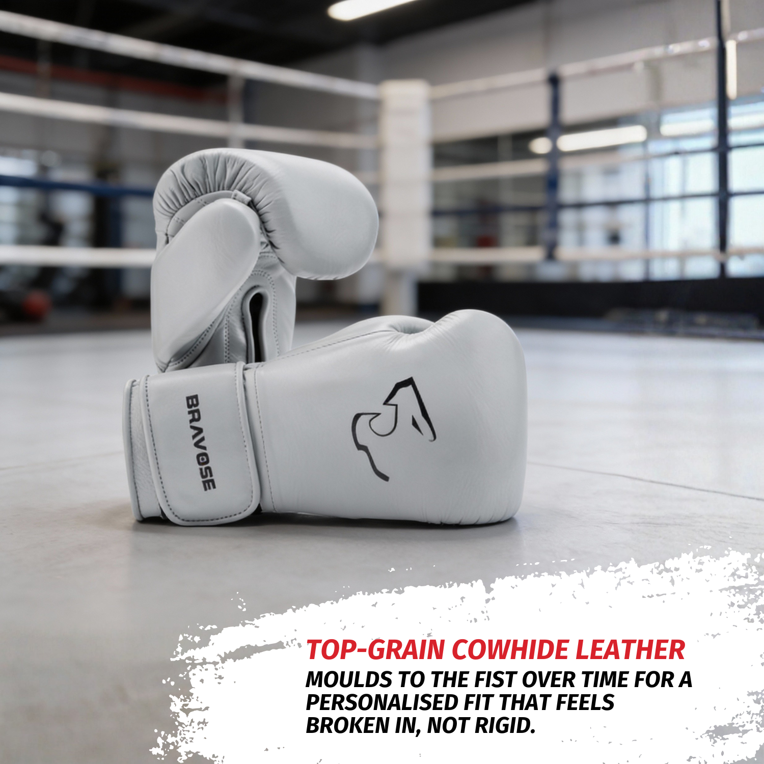 Elite Pro 2.0 Velcro Boxing Gloves - Grey