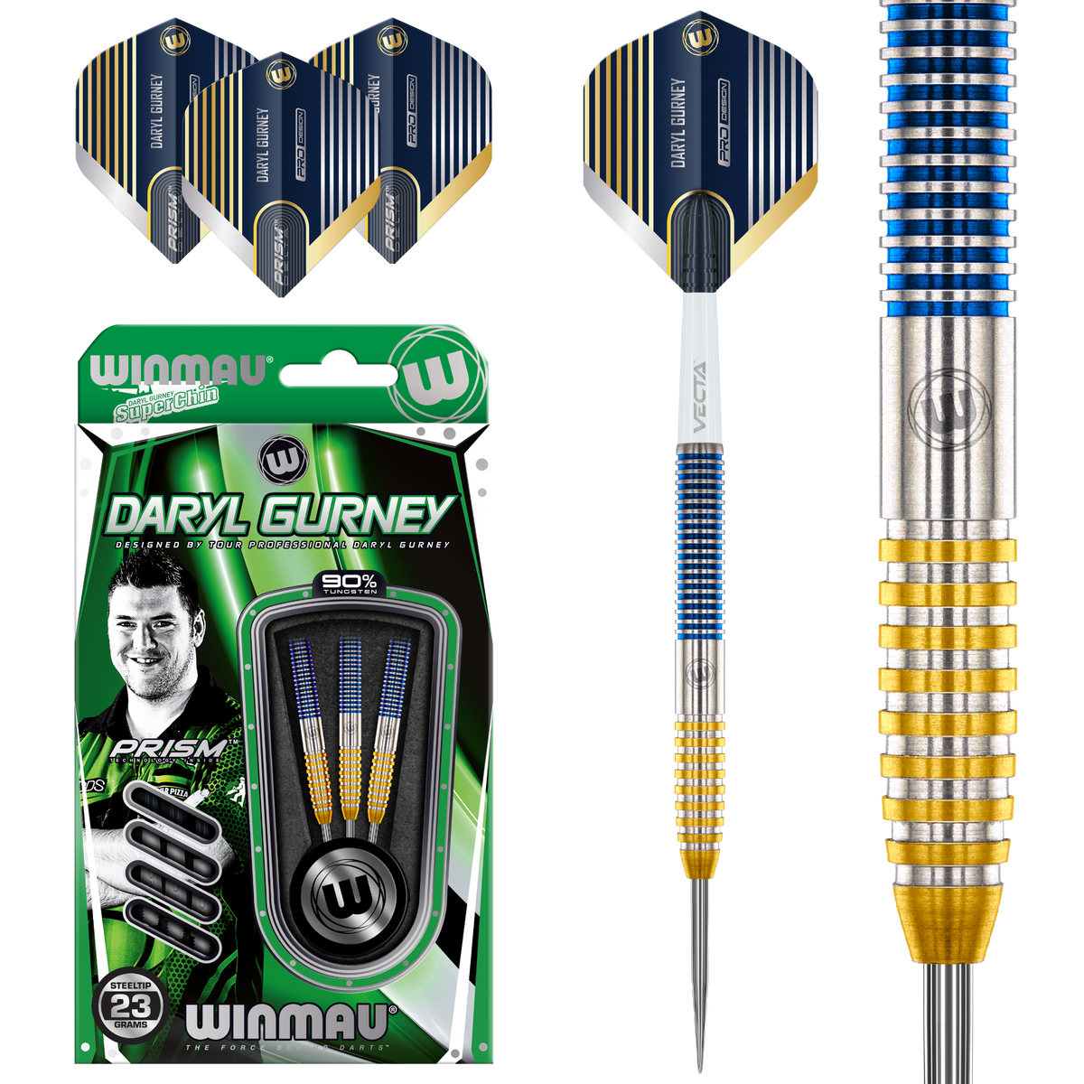 WINMAU Daryl Gurney SC 1.0 Series 90% Darts