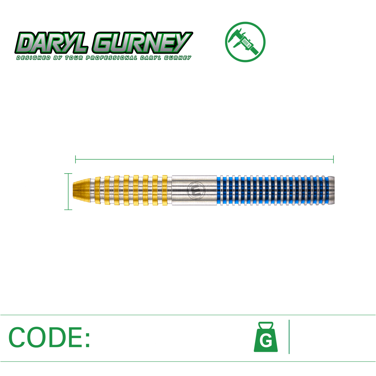 WINMAU Daryl Gurney SC 1.0 Series 90% Darts