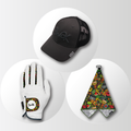 Jamaican Hat, Gloves & Towel Gift Bundle for Music Lovers