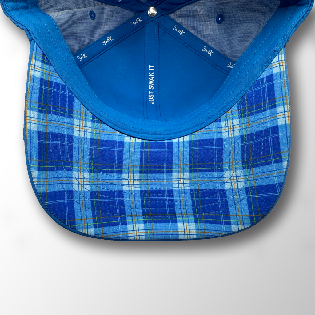 SWAK Cotton Tartan Golf Hat – Lightweight Breathable Cap