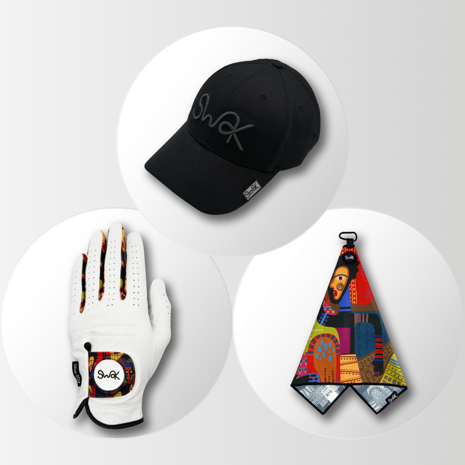 African-Inspired Gift Set: Hat, Glove & Towel Bundle