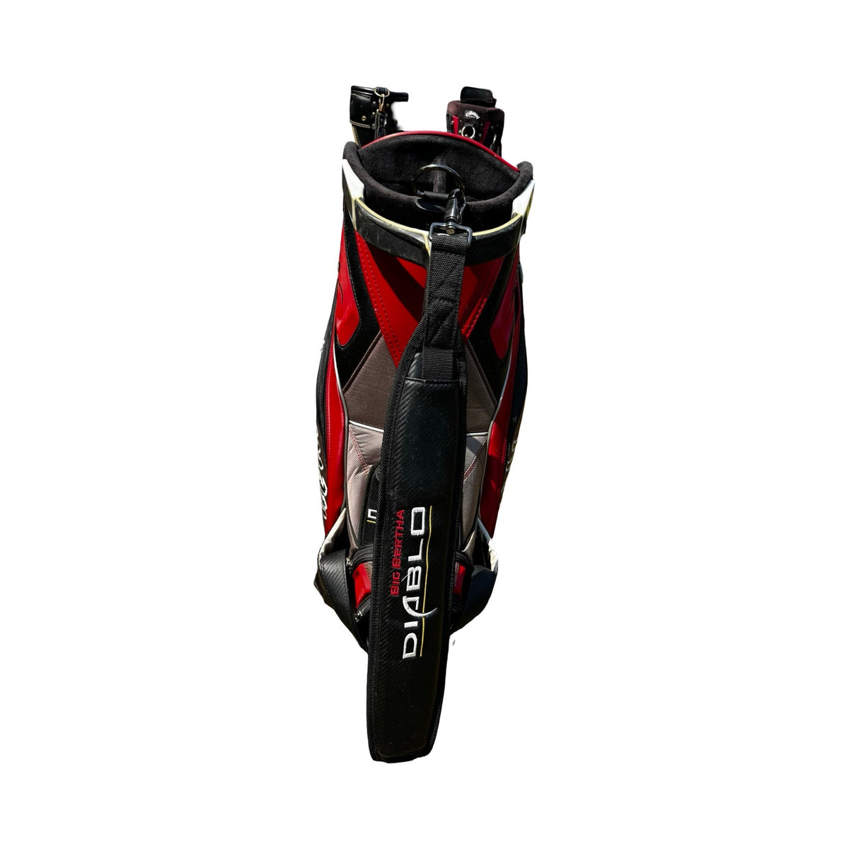 Callaway Big Bertha Diablo Tour Cart Staff Golf Bag in red, black and grey Free Delivery