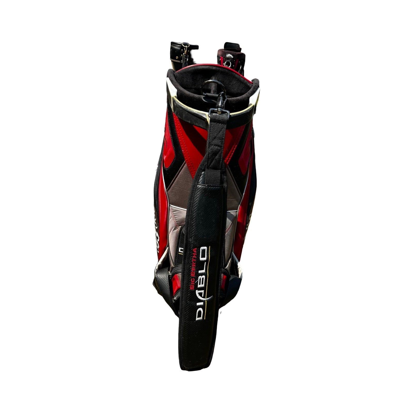 Callaway Big Bertha Diablo Tour Cart Staff Golf Bag in red, black and grey Free Delivery