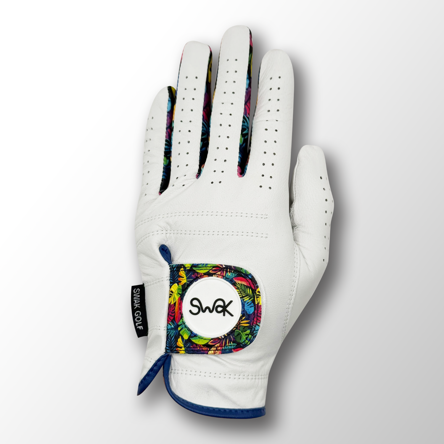 Cabretta Leather Golf Glove – Leaf Pattern, Unisex, Strong Grip