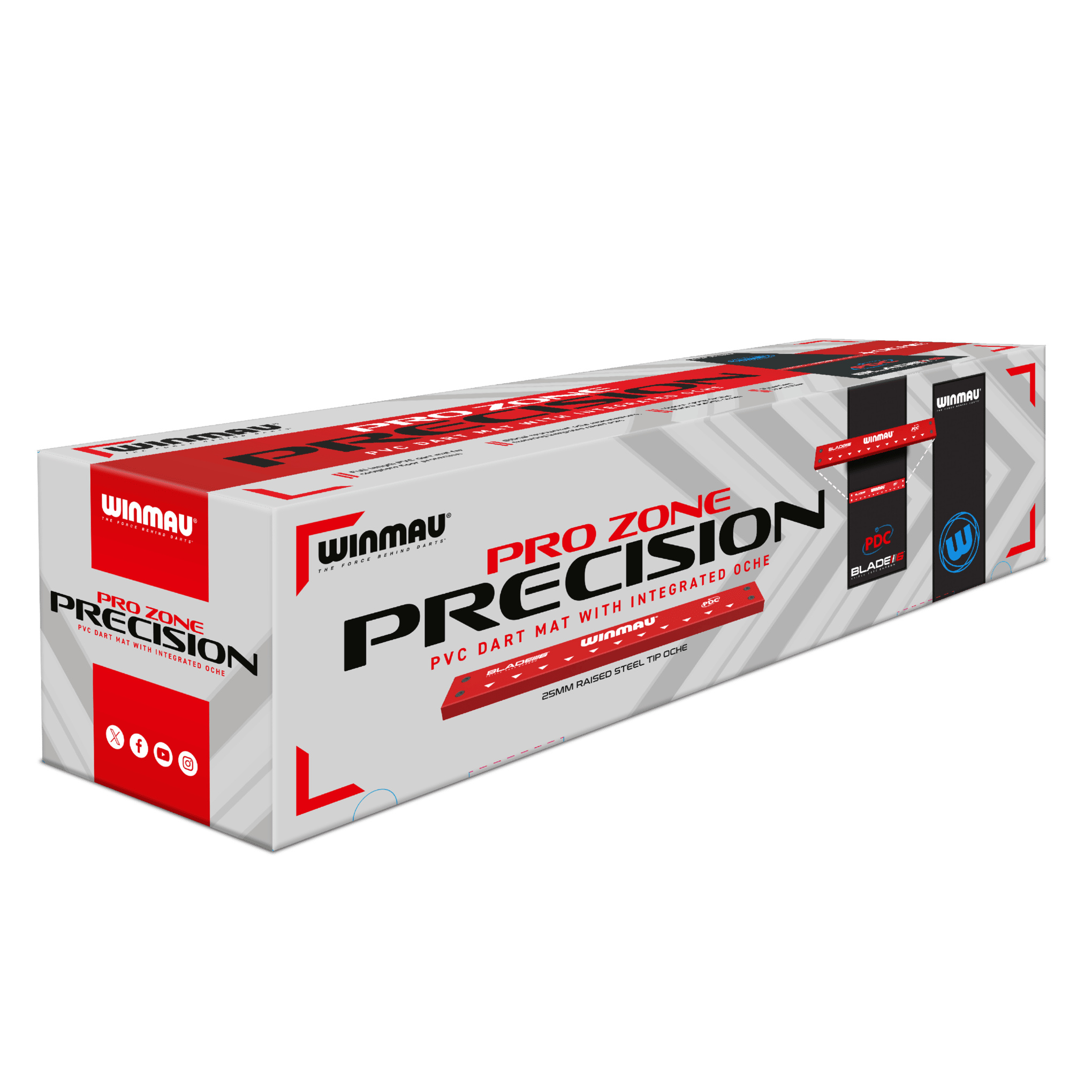 Winmau Pro Zone Precision PVC Dart Mat & Integrated Oche