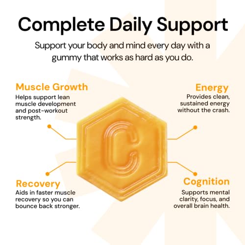 Create Creatine Monohydrate Gummies – 1.5g per Gummy, Vegan & Anti-Melting
