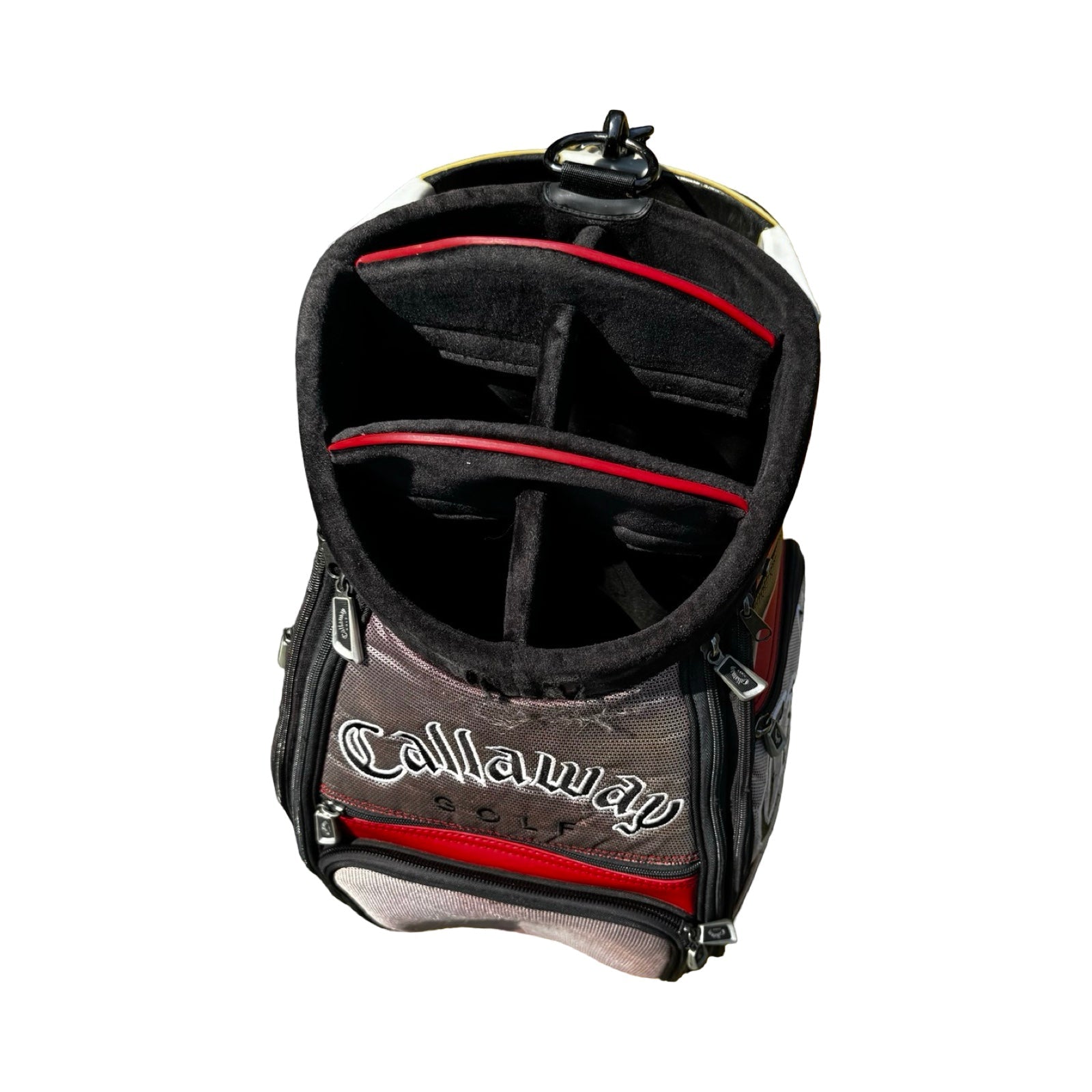 Callaway Big Bertha Diablo Tour Cart Staff Golf Bag in red, black and grey Free Delivery