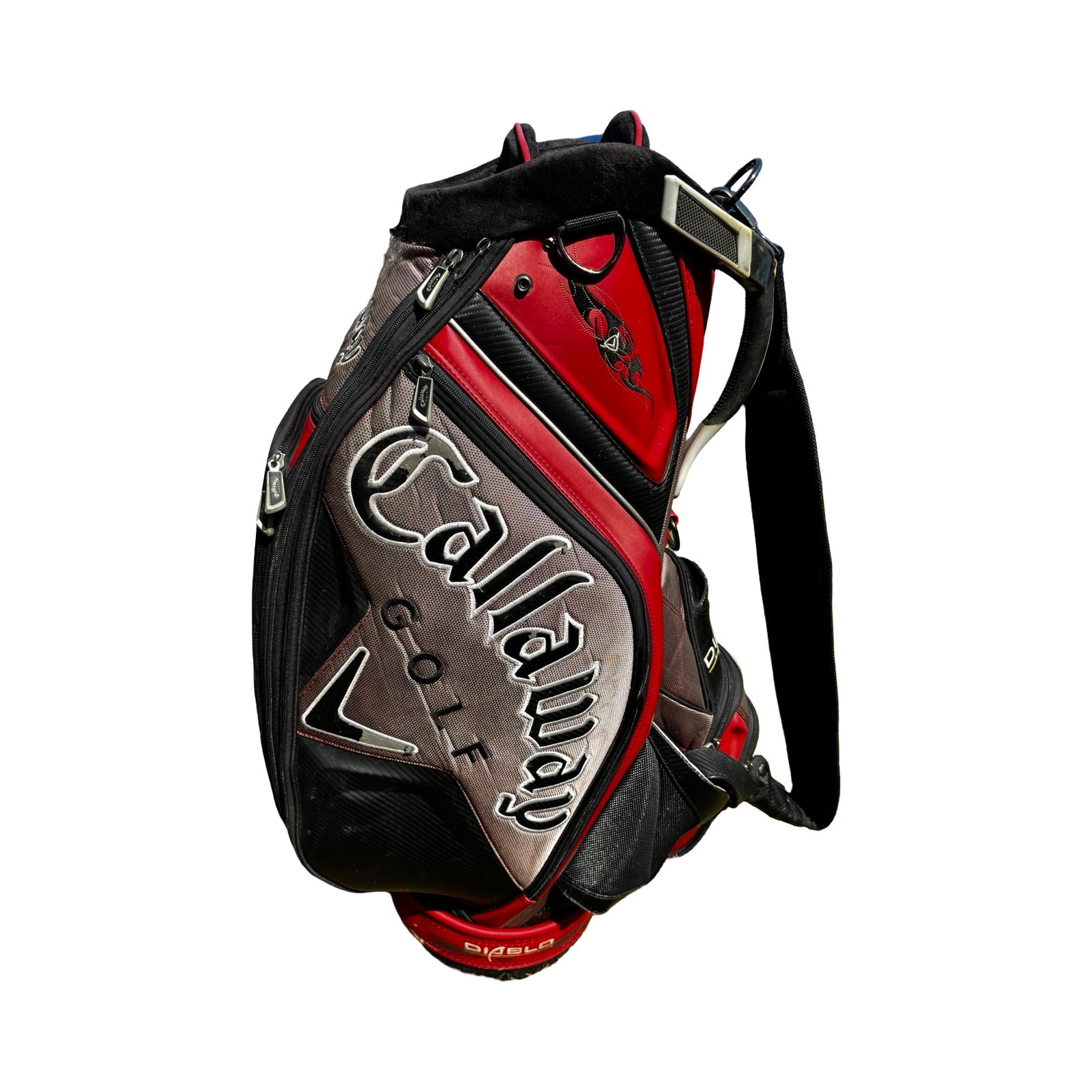 Callaway Big Bertha Diablo Tour Cart Staff Golf Bag in red, black and grey Free Delivery