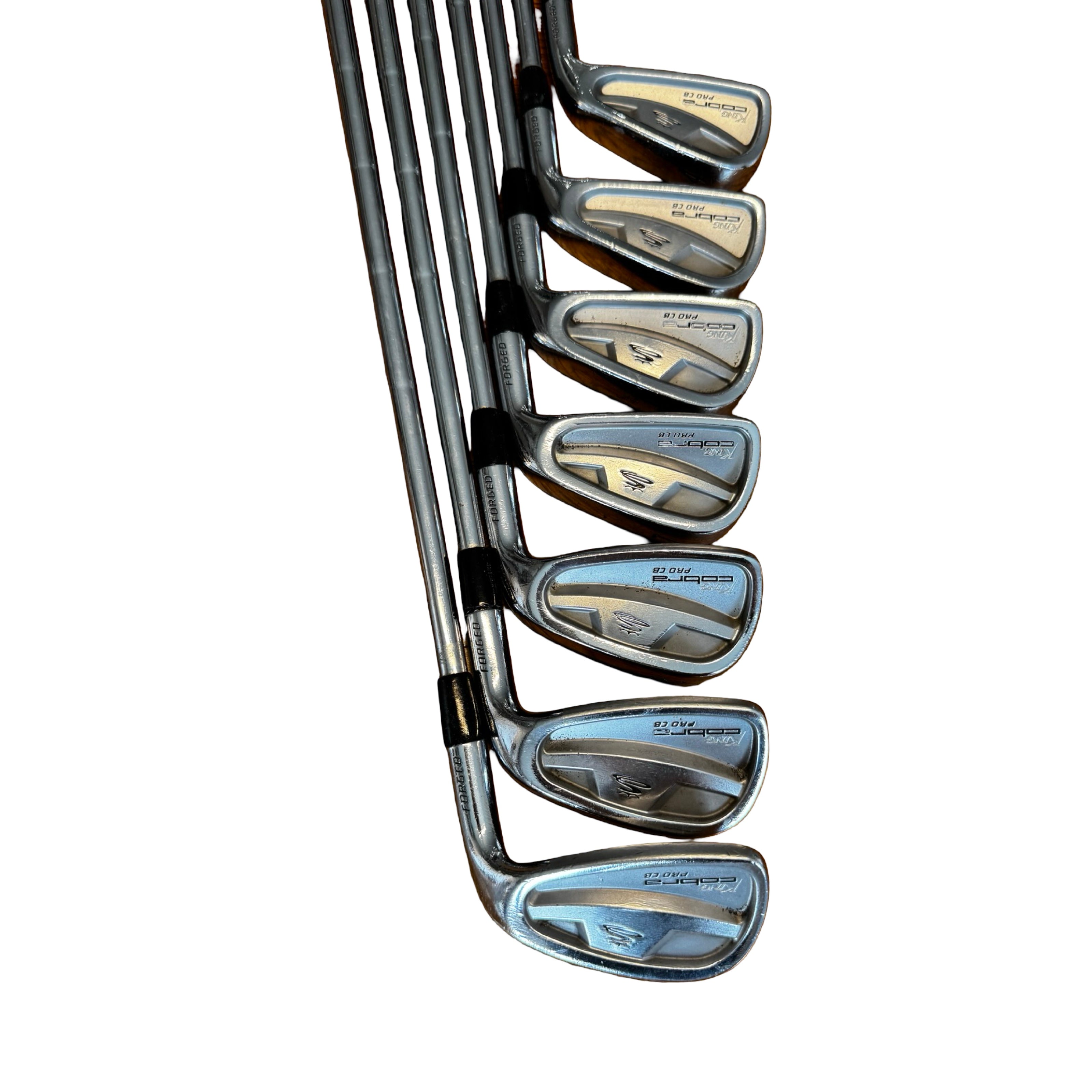 Cobra Pro CB Iron Set 4-PW Stiff Flex Free Next Day Delivery & Golf Tees Included