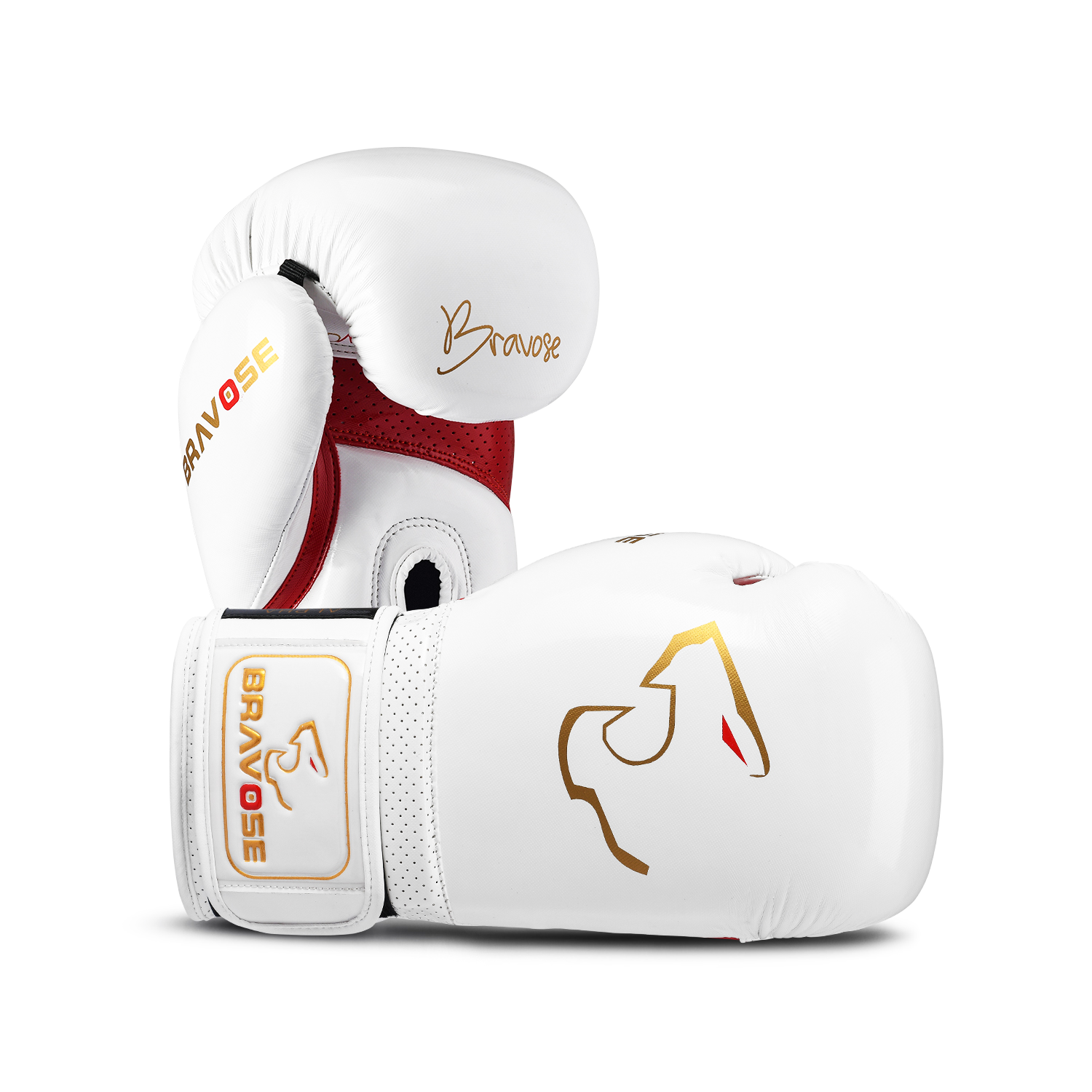 Alpha Boxing Gloves - White & Red