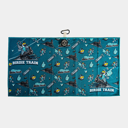 Birdie Train Magnetic Golf Towel