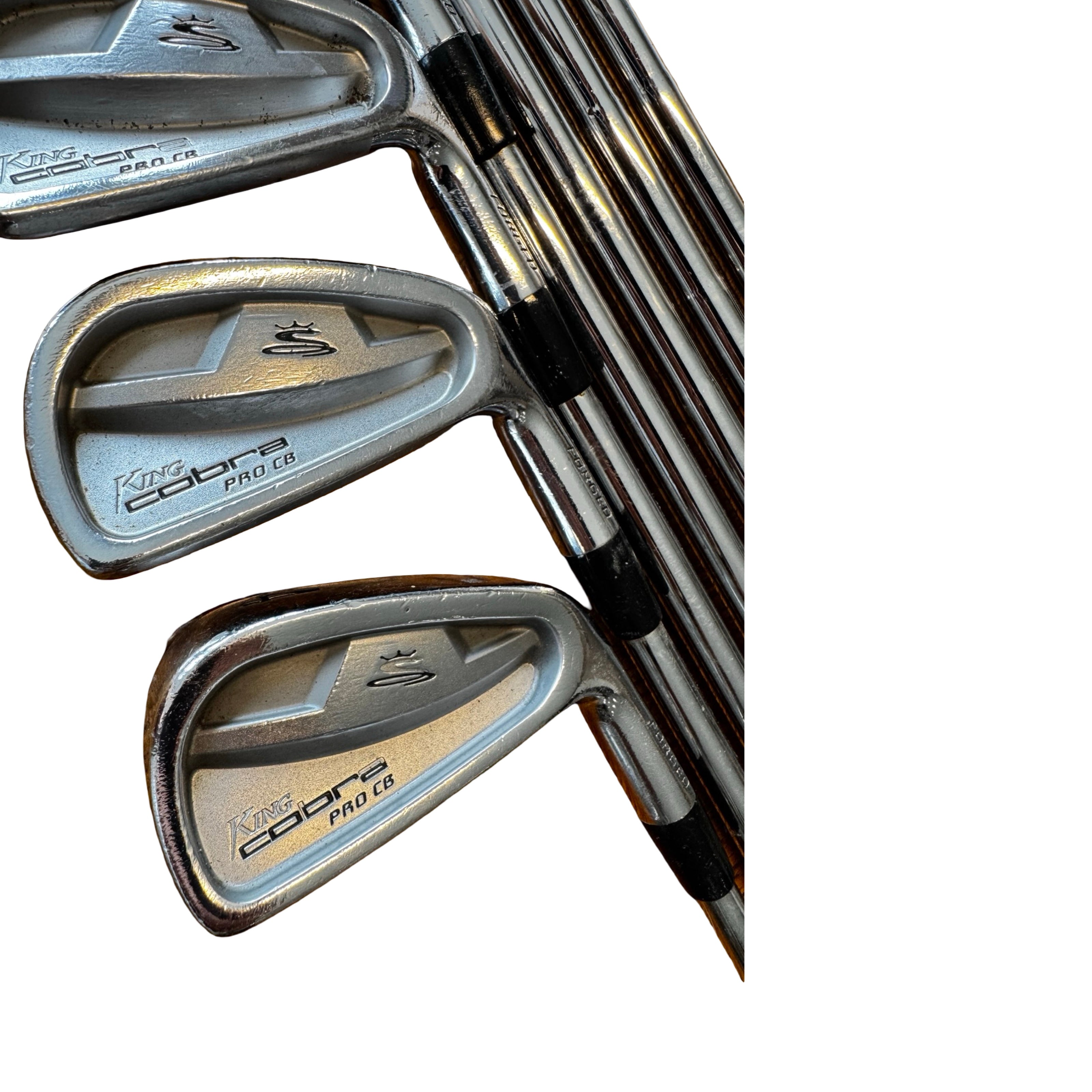 Cobra Pro CB Iron Set 4-PW Stiff Flex Free Next Day Delivery & Golf Tees Included
