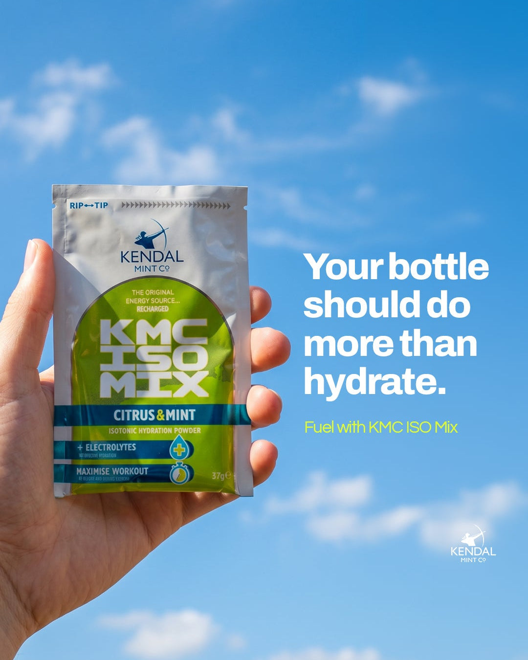 KMC ISO MIX Isotonic Hydration Citrus Mint | +Electrolytes | Vegan & Gluten Free | 6 x 37g