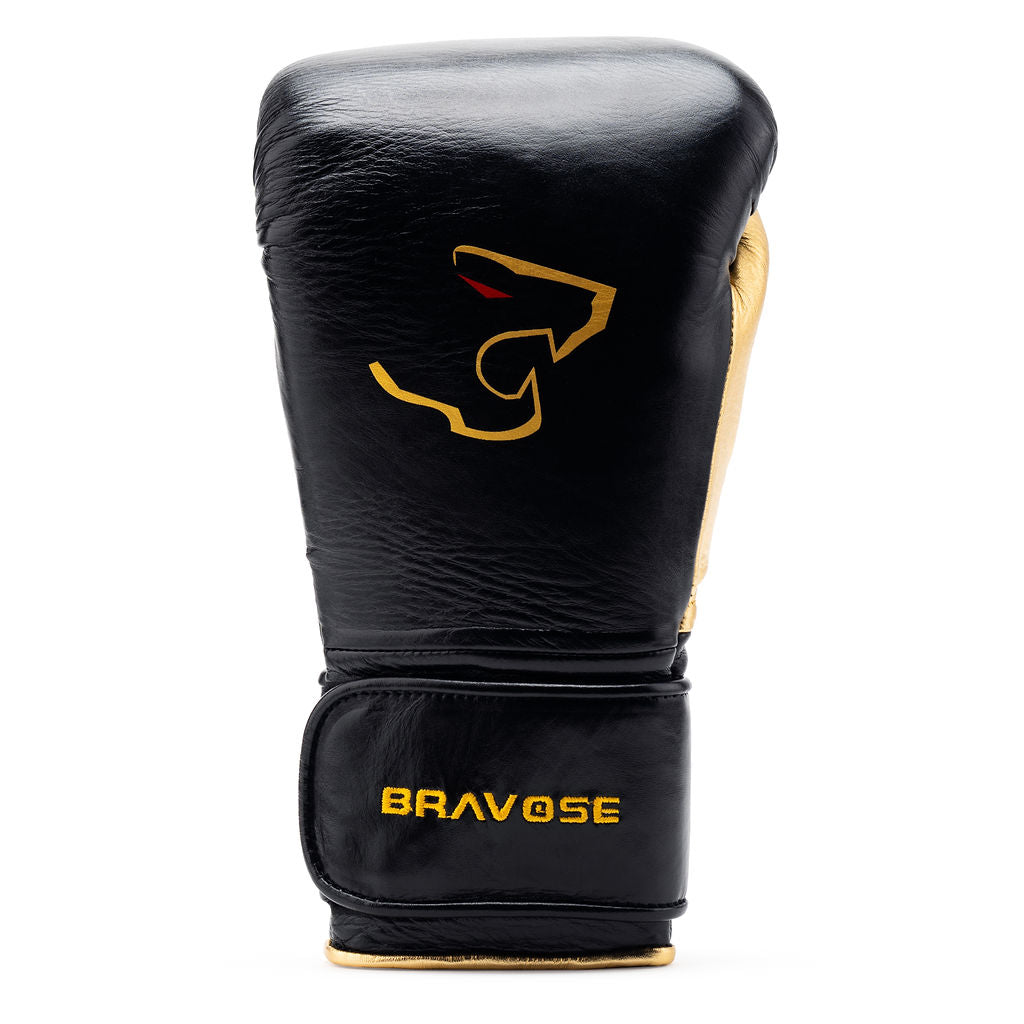 Elite Pro 2.0 Velcro Boxing Gloves - Black Gold