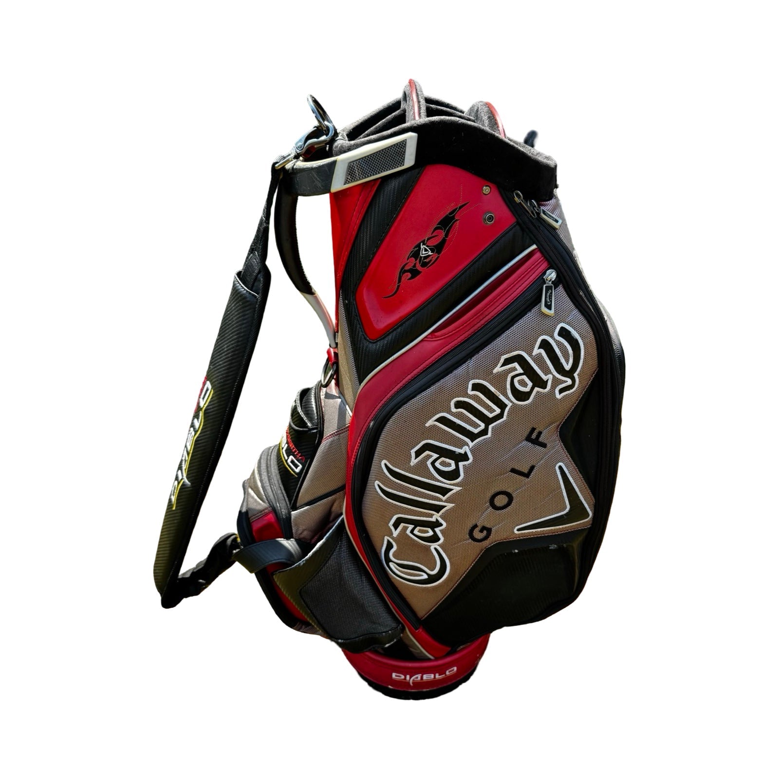 Callaway Big Bertha Diablo Tour Cart Staff Golf Bag in red, black and grey Free Delivery