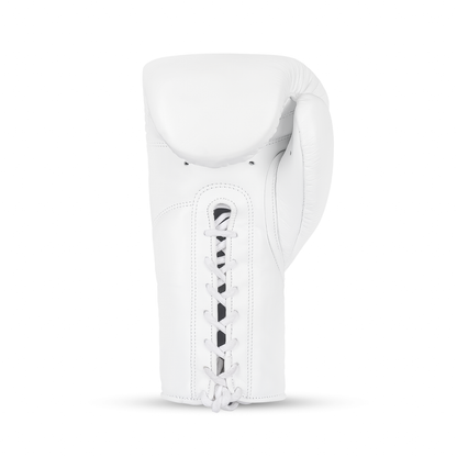 Elite Pro 2.0 Lace Boxing Gloves - White Grey