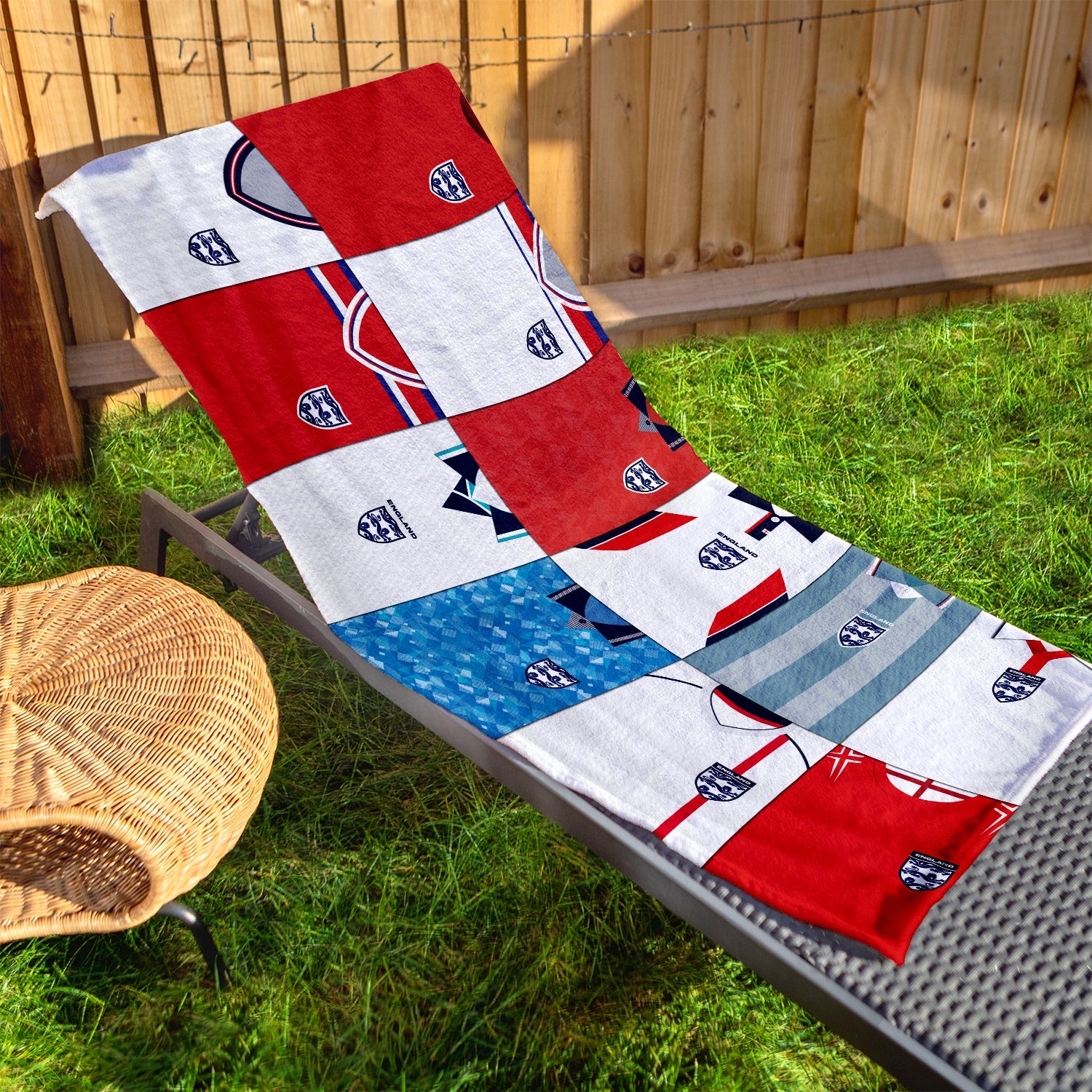 England - Kit Montage - Beach Towel - 150cm x 75cm
