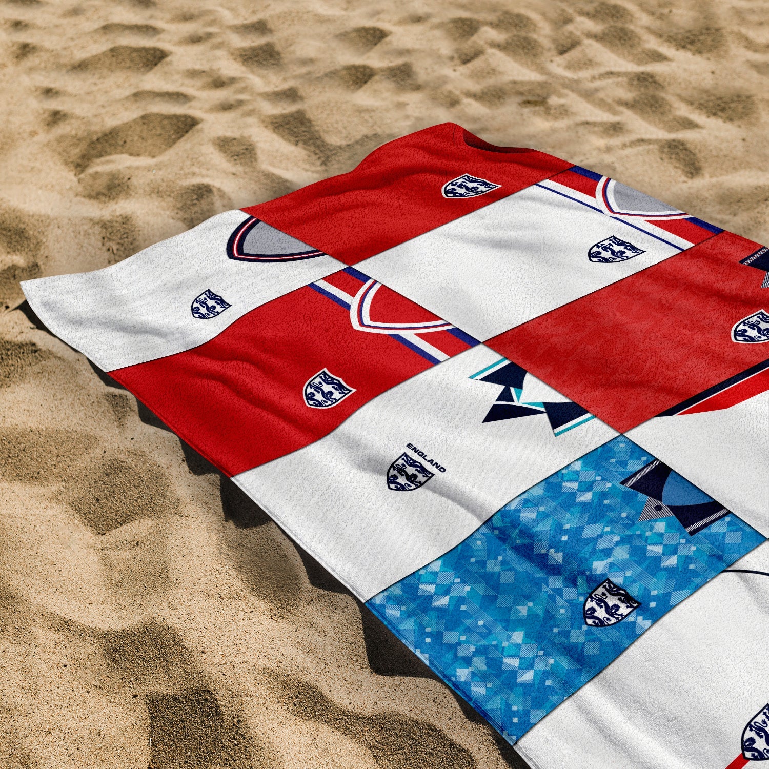 England - Kit Montage - Beach Towel - 150cm x 75cm