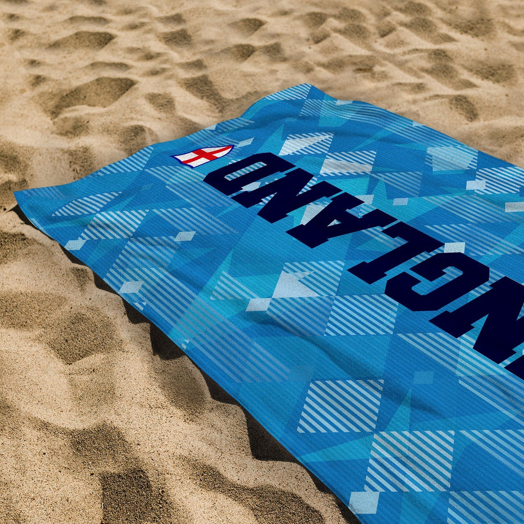 England 1990 3RD Shirt - WC26 - Retro Beach Towel - 150cm x 75cm