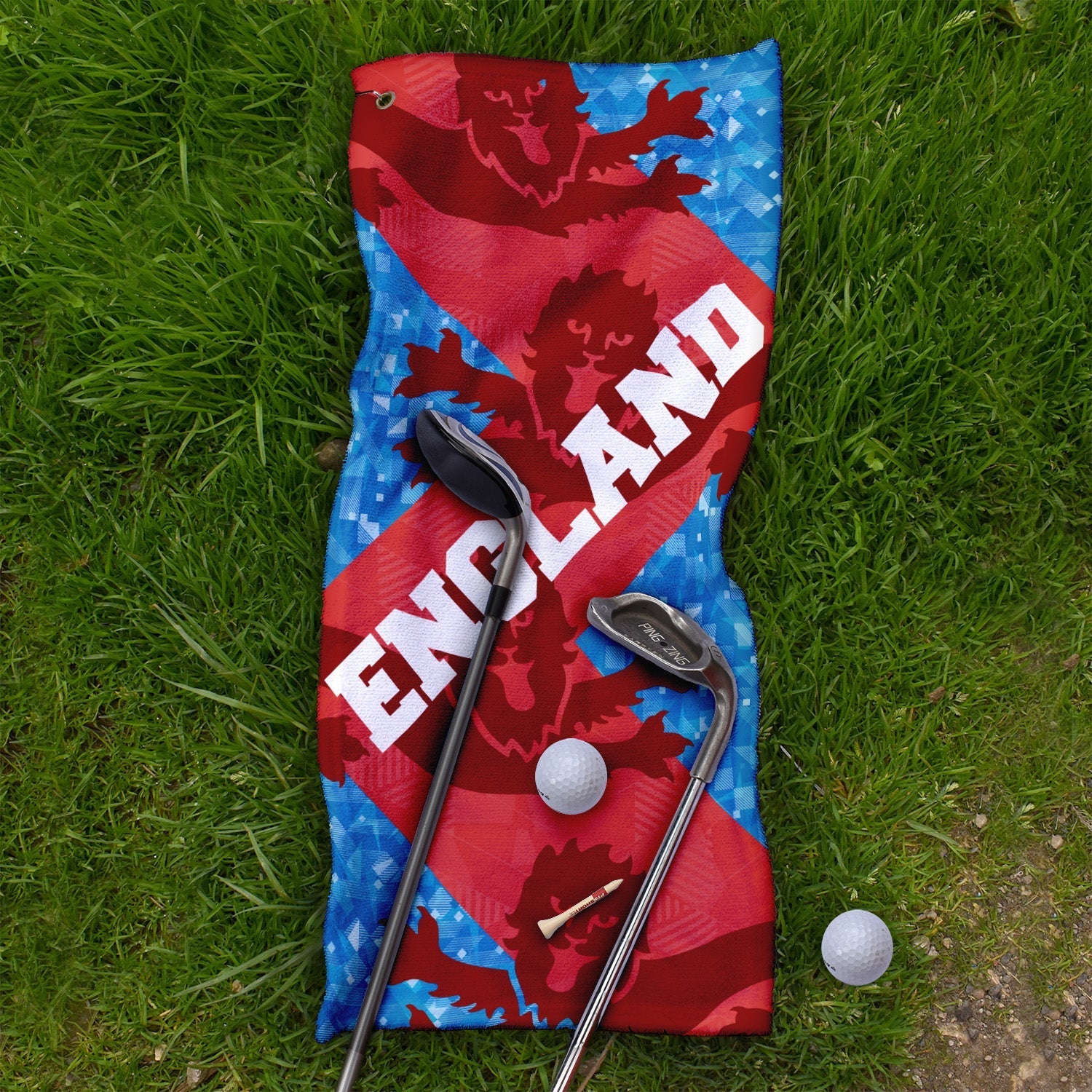 England Patchwork Lions - WC26 - Golf Towel