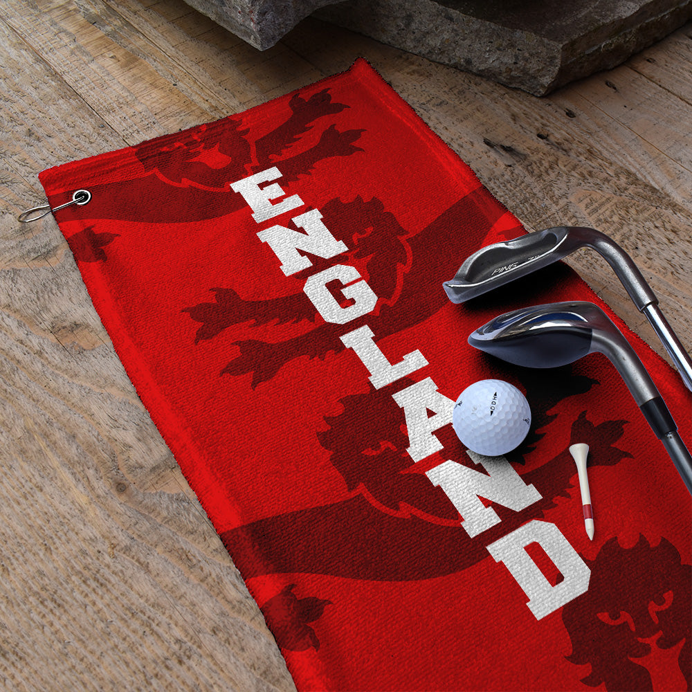 England 4 Red Lions - WC26 - Golf Towel