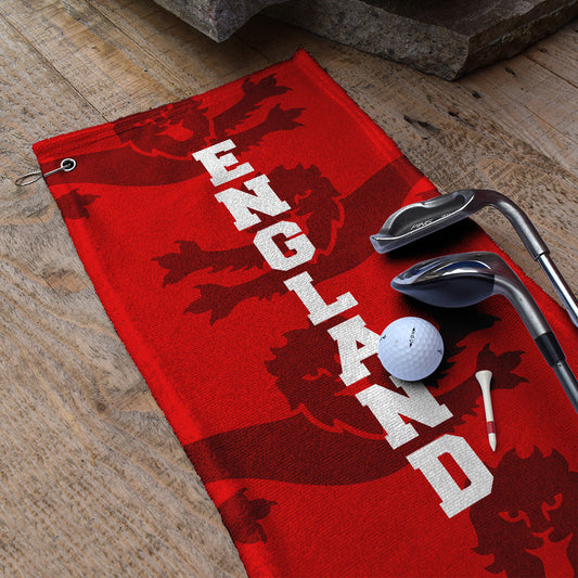 England 4 Red Lions - WC26 - Golf Towel