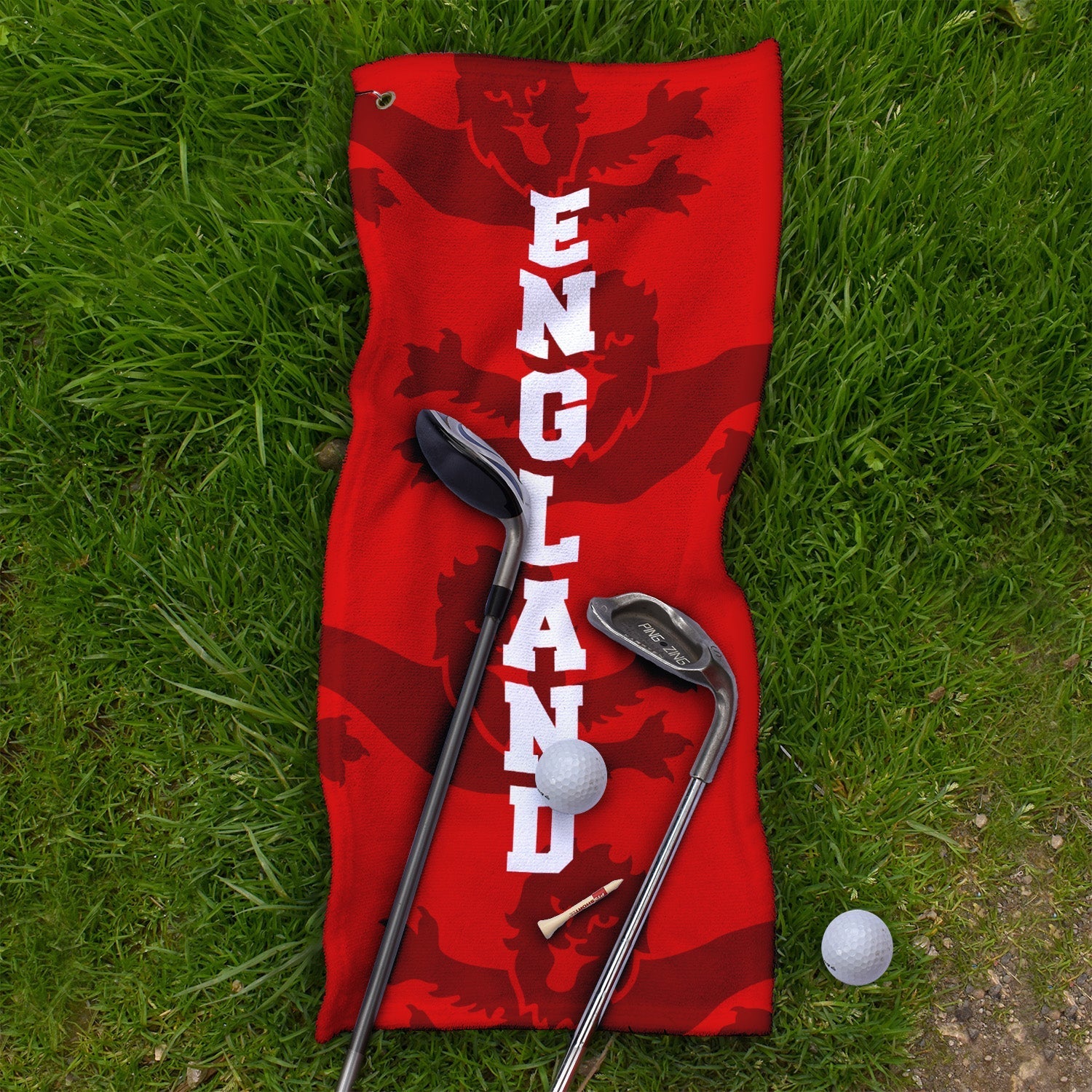 England 4 Red Lions - WC26 - Golf Towel