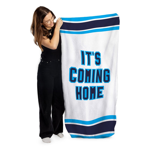 England It's Coming Home - WC26 - Retro Beach Towel - 150cm x 75cm