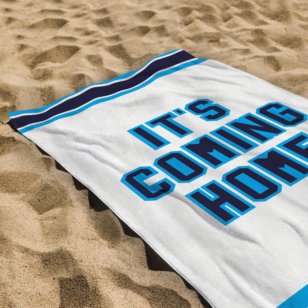 England It's Coming Home - WC26 - Retro Beach Towel - 150cm x 75cm