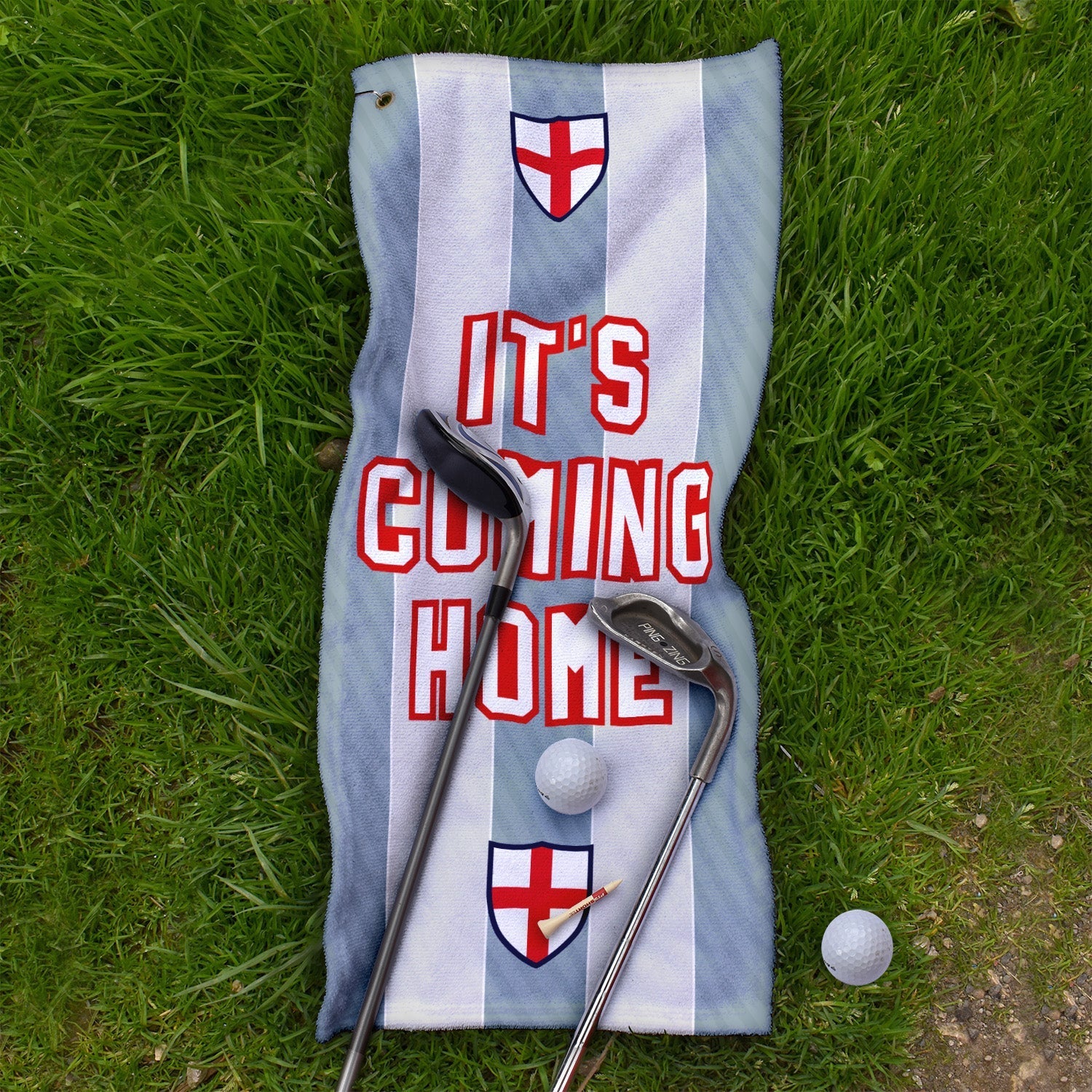 England Grey Stripe - WC26 - Golf Towel
