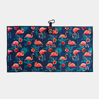 Flamingo Magnetic Golf Towel