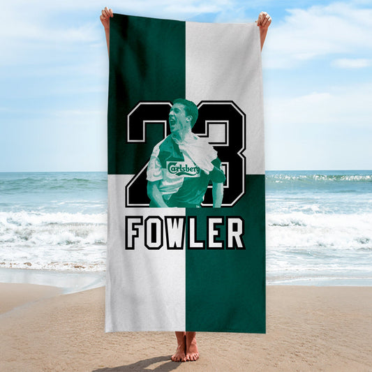 Liverpool Fowler 23 - Football Legends - Beach Towel - 150cm x 75cm