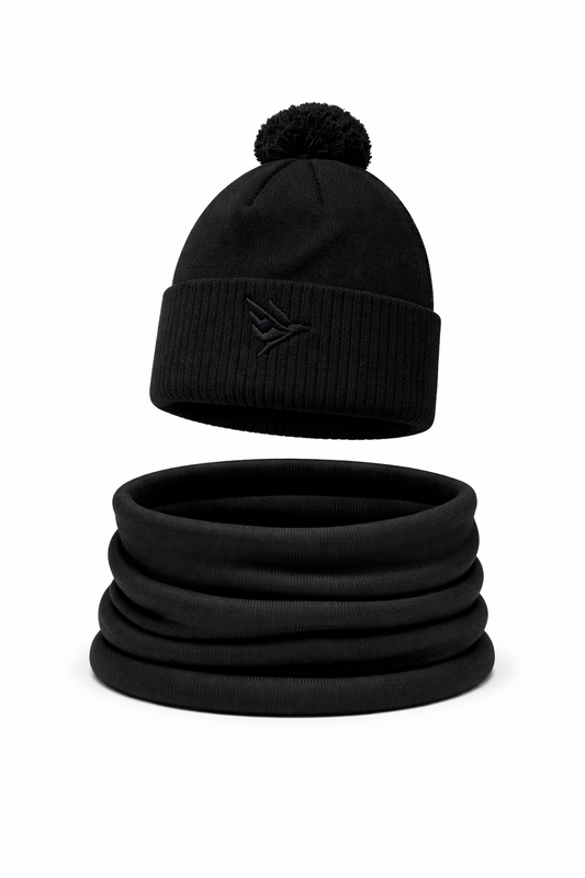 Swiftee Golf Pom Pom Beanie Hat & Snood Set
