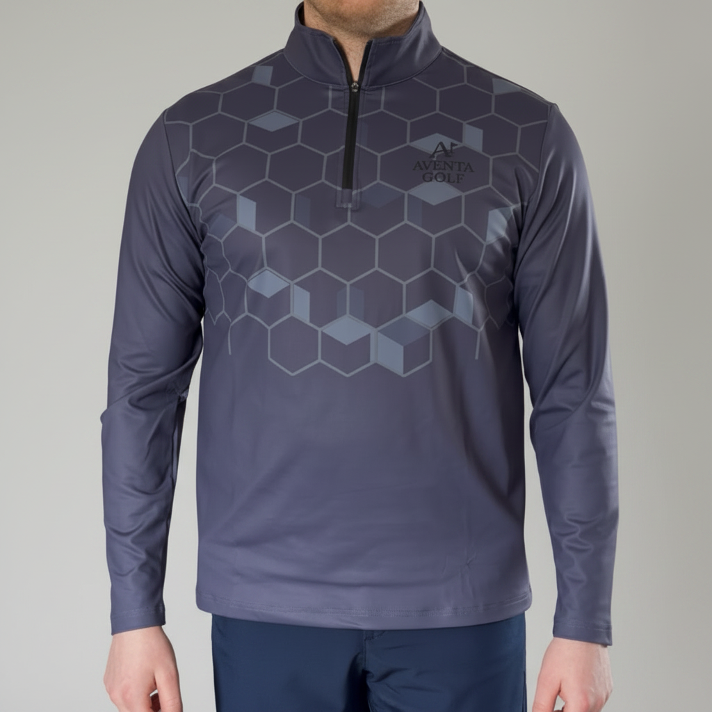 Quarter zip Hex design