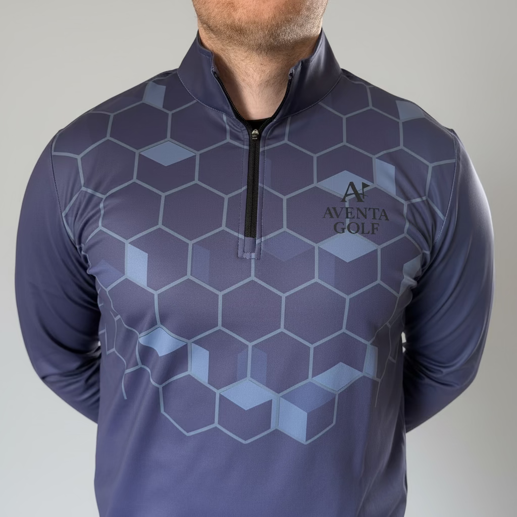 Quarter zip Hex design