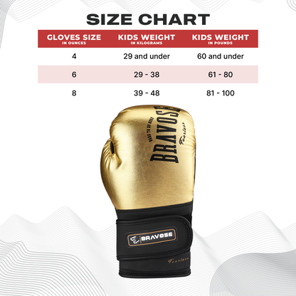 Fearless Gold Junior Boxing Gloves