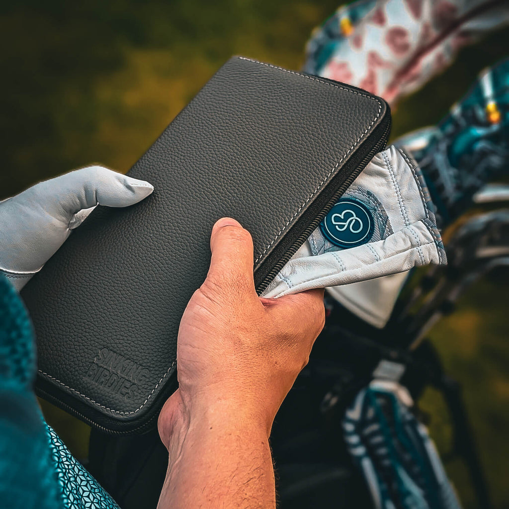 Leather Golf Glove Case