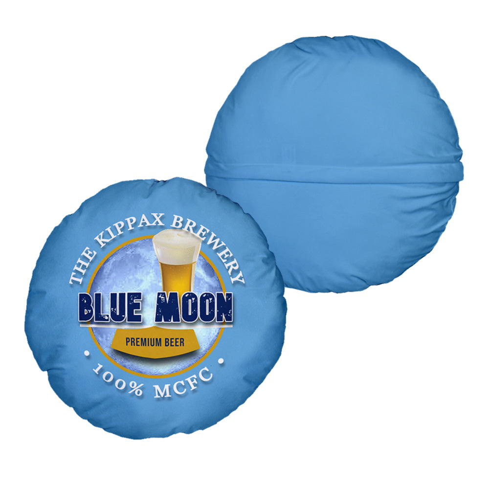 Manchester Blue Blue Moon - Football Legends - Circle Cushion 14"