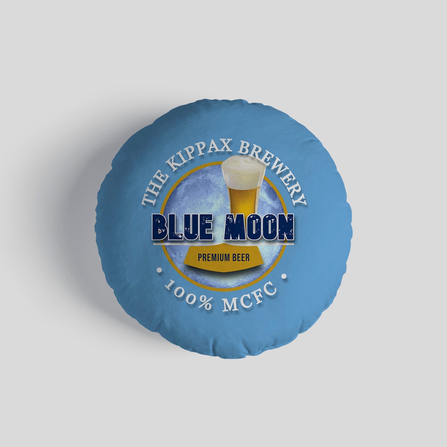 Manchester Blue Blue Moon - Football Legends - Circle Cushion 14"