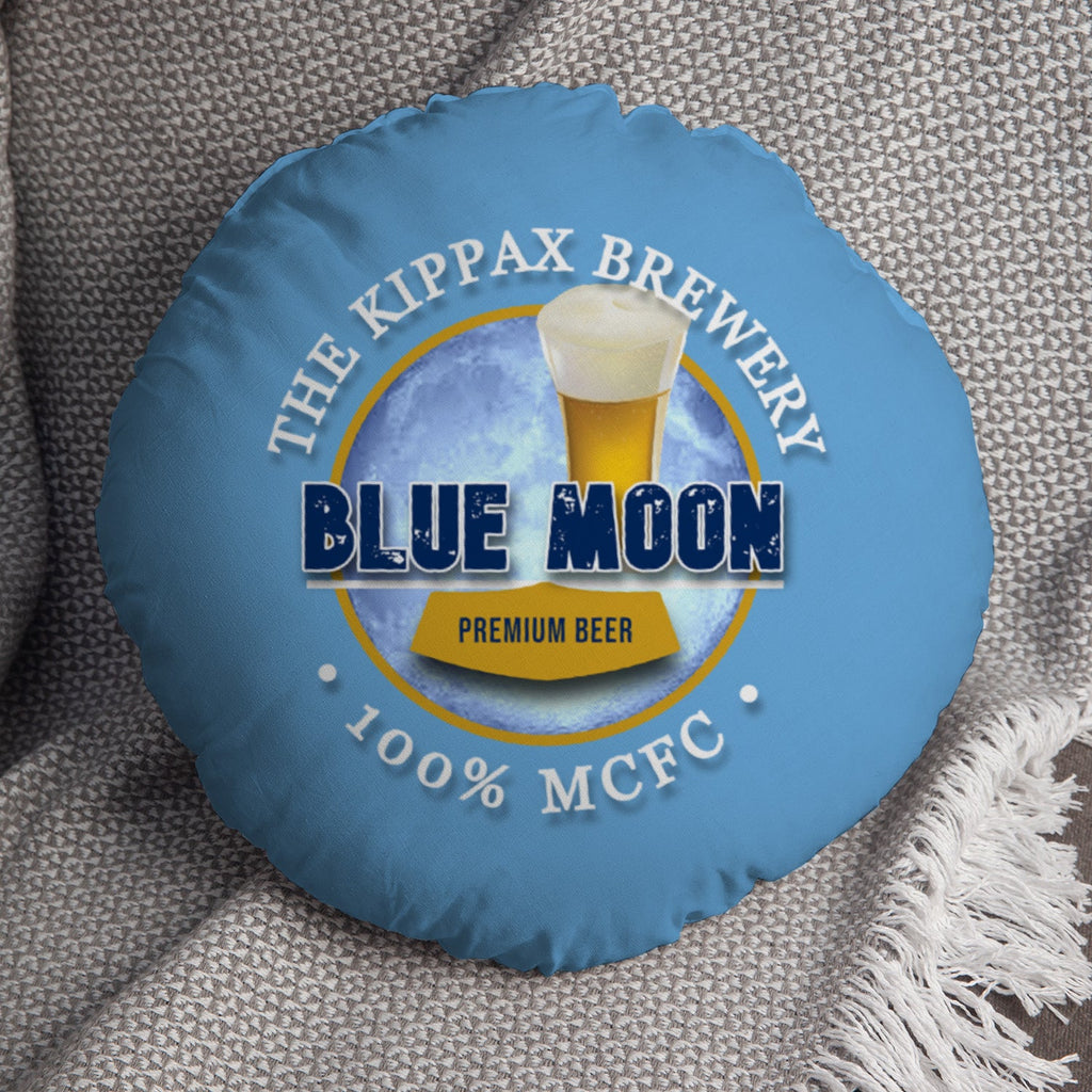 Manchester Blue Blue Moon - Football Legends - Circle Cushion 14"