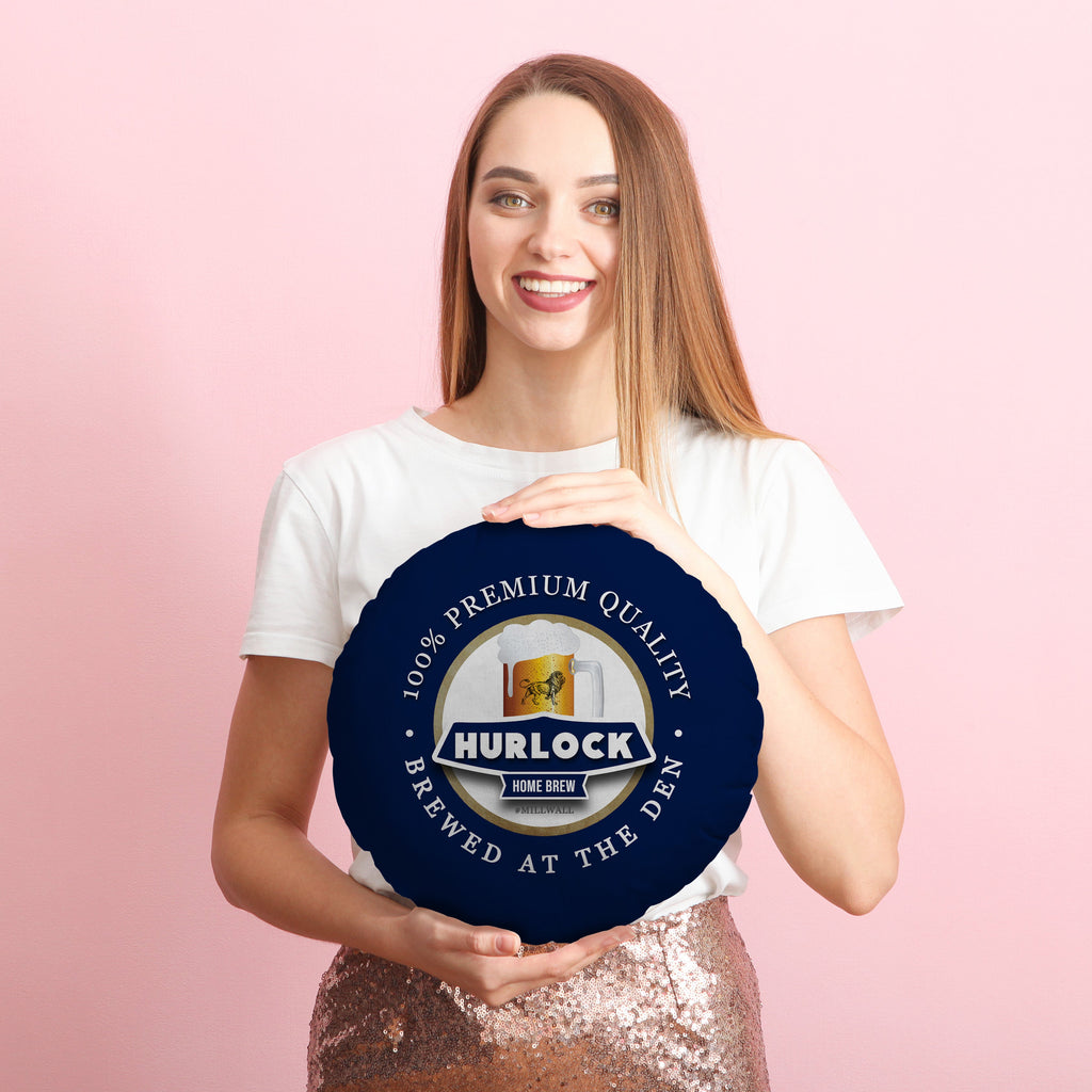 The Lions Hurlock - Football Legends - Circle Cushion 14"