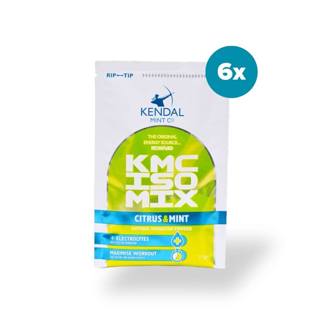 KMC ISO MIX Isotonic Hydration Citrus Mint | +Electrolytes | Vegan & Gluten Free | 6 x 37g