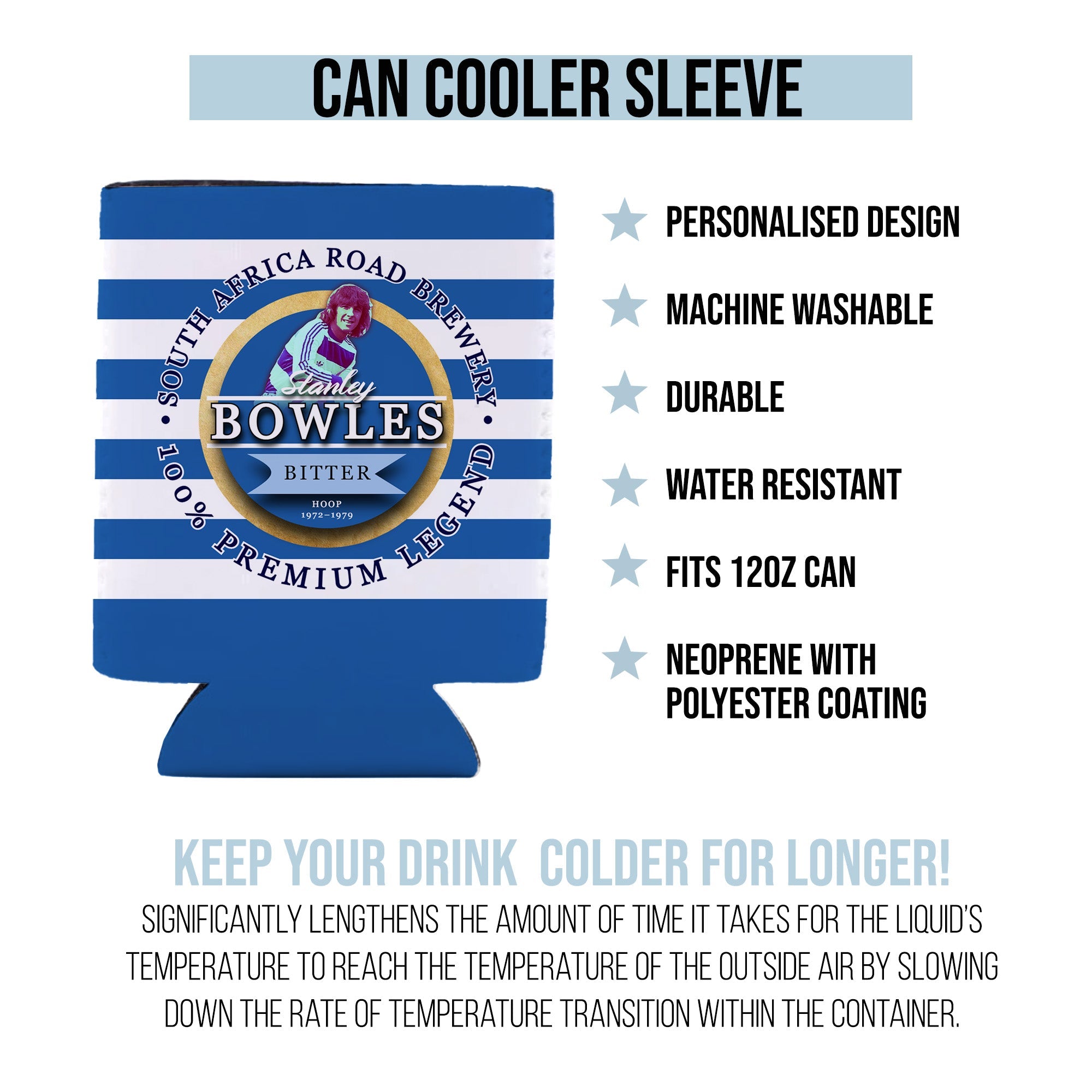 QPR BOWLES - Football Legends - Can Cooler
