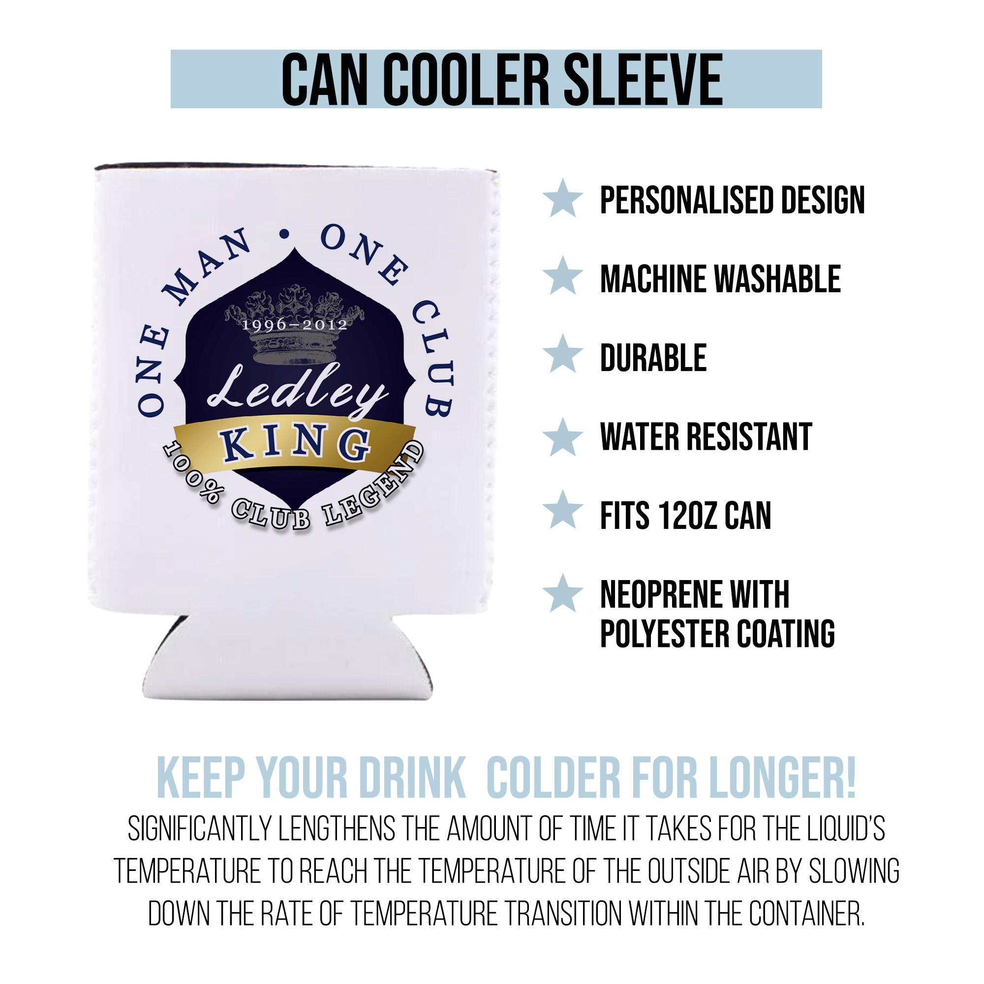 Totts Ledley King - Football Legends - Can Cooler